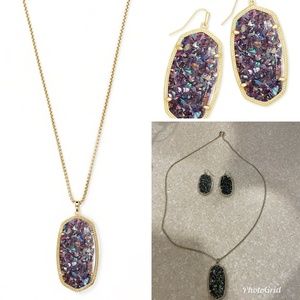 Kendra Scott CUSTOM set in crushed purple abalone!